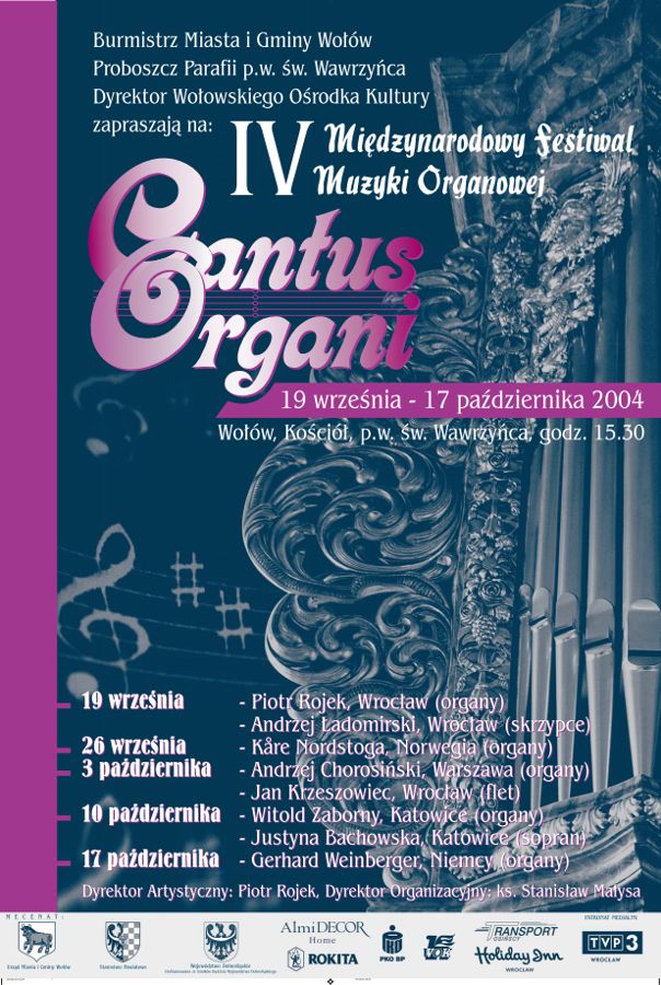Plakat Cantus Organi 2004