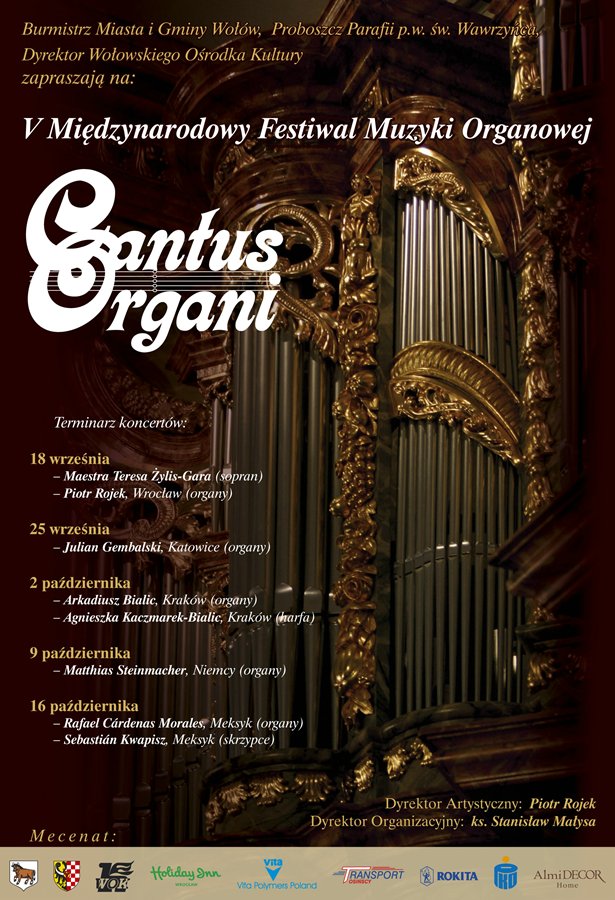 Plakat Cantus Organi 2005