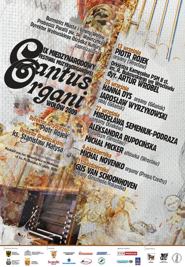 Plakat Cantus Organi 2009