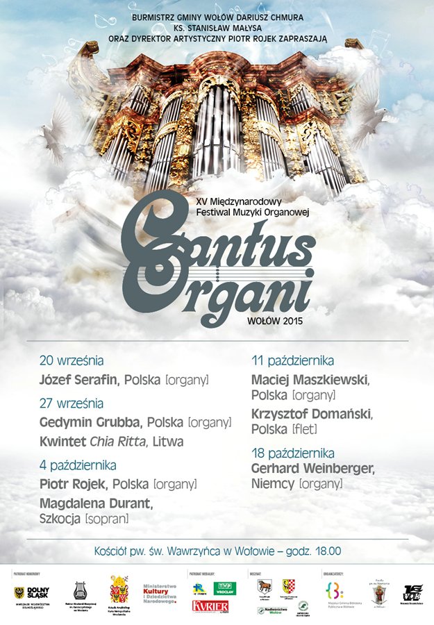Plakat Cantus Organi 2015