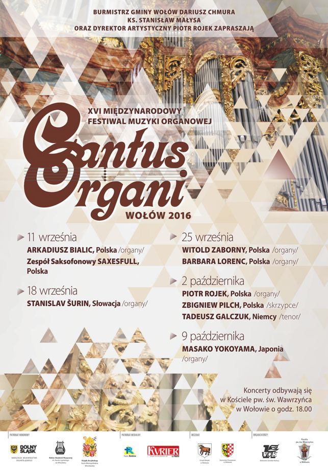 Plakat Cantus Organi 2016